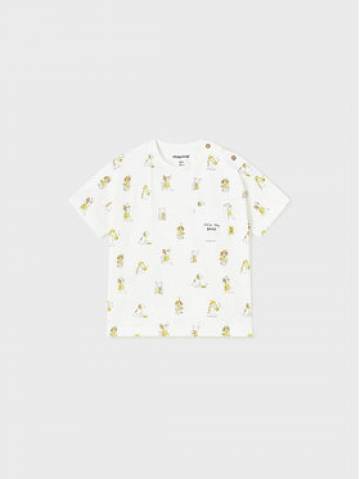 Mayoral Футболка 1016 Білий Regular Fit Mayoral Футболка 1016 Білий Regular Fit