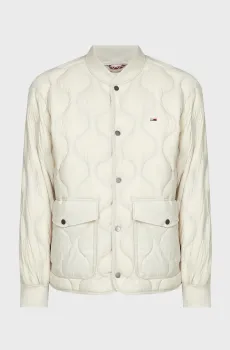 Мужской белый пуховик TJM QUILTED LT DOWN JACKET Белый S Tommy Jeans DM0DM16717