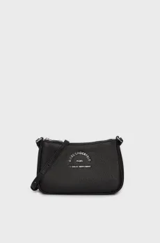 Женская черная сумка RSG METAL SM ZIP CB Черный ONESIZE Karl Lagerfeld 235W3126