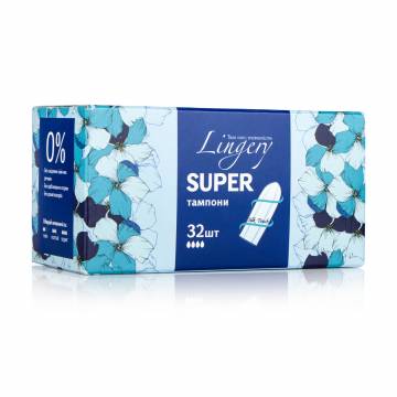 Тампоны Lingery Super, 32 шт Тампоны Lingery Super, 32 шт
