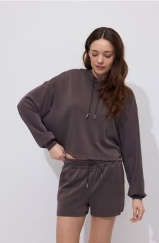 Reserved - Шорти з високим вмістом віскози - кавовий - VI094-84X