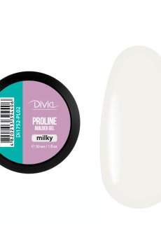 Гель для наращивания ногтей Divia ProLine Builder Gel PL02 Milky, 30 мл