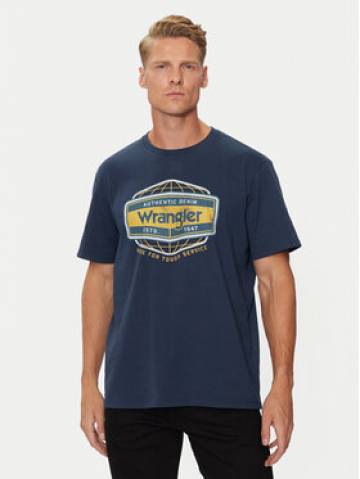 Wrangler Футболка Americana 112357448 Голубий Regular Fit Wrangler Футболка Americana 112357448 Голубий Regular Fit