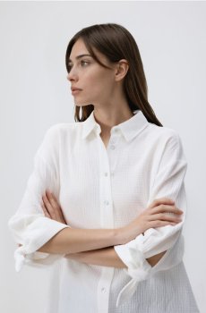 Reserved - Муслінова сорочка - білий - 549JN-00X