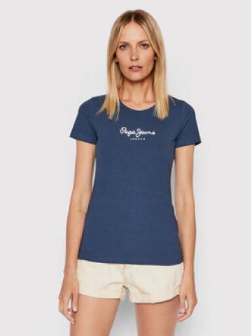 Pepe Jeans Футболка New Virgina PL505202 Cиній Slim Fit Pepe Jeans Футболка New Virgina PL505202 Cиній Slim Fit