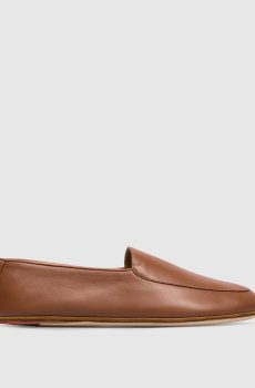 Коричневые кожаные балетки Anton Walk