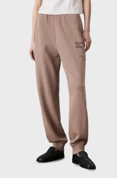 Женские коричневые спортивные брюки WASHED PUFF PRINT JOG PANT Коричневый XS Calvin Klein Jeans J20J224989