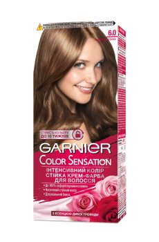 Уценка! Стойкая крем-краска для волос Garnier Color Sensation 6.0 Лесной орех, 110 мл