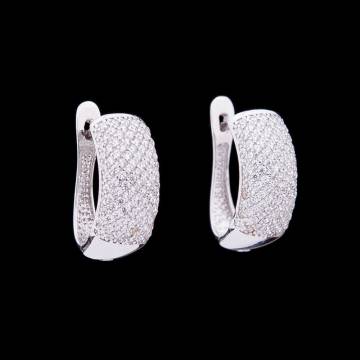 Золотые серьги с фианитами с03130 Золотые серьги с фианитами с03130