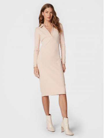 Guess Повсякденна сукня Yasmine W2BK76 K8RT2 Бежевий Slim Fit Guess Повсякденна сукня Yasmine W2BK76 K8RT2 Бежевий Slim Fit