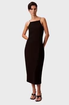 Женское черное платье PONTE MONOGRAM Черный M Calvin Klein Jeans LV044F208G