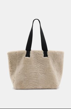 Двусторонняя кожаная сумка AllSaints IZZY SHEARLING
