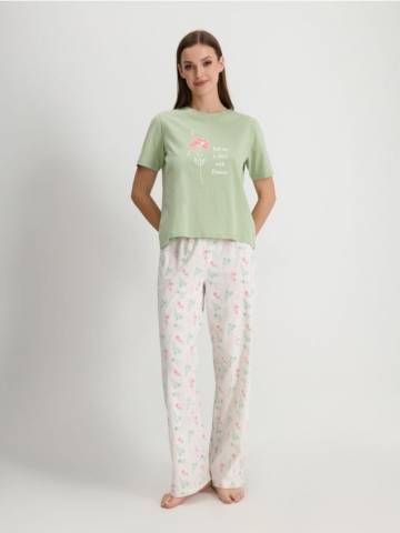 Піжамний комплект із двох предметів - бірюзовий Піжамний комплект із двох предметів - бірюзовий