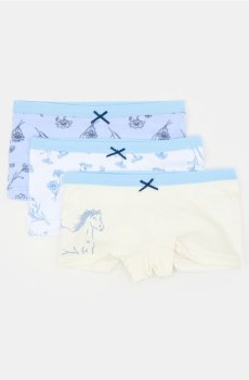 Класичні труси, 3 пари - різнобарвний