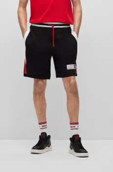 Мужские черные шорты Черный S HUGO 50489621;001