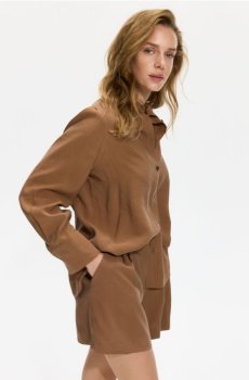 Reserved - Шорти з модаллю - золотисто-коричневий - 621KK-82X