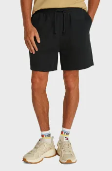 Мужские черные шорты TJM ENTRY GRAPHIC SWEATSHORT Черный S Tommy Jeans DM0DM21369