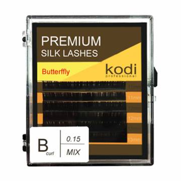 Ресницы для наращивания B 0.15 Kodi Professional (6 рядов: 11, 12, 13 мм), упаковка Butterfly Ресницы для наращивания B 0.15 Kodi Professional (6 рядов: 11, 12, 13 мм), упаковка Butterfly