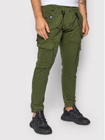 Alpha Industries Штани з тканини Utility 128202 Зелений Slim Fit Alpha Industries Штани з тканини Utility 128202 Зелений Slim Fit