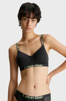 Женский черный бюстгальтер LGHTLY LINED BRALETTE Черный XS Calvin Klein 000QF7697E
