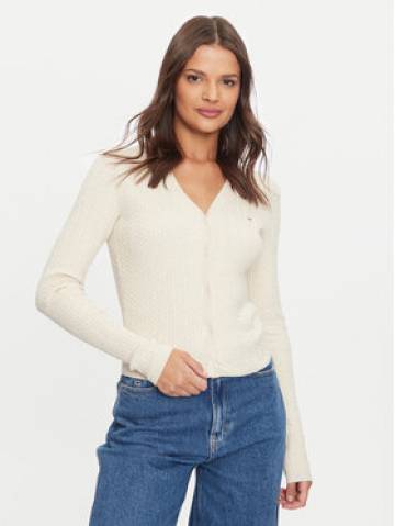 Tommy Jeans Кардиган Essential DW0DW18682 Коричневий Slim Fit Tommy Jeans Кардиган Essential DW0DW18682 Коричневий Slim Fit