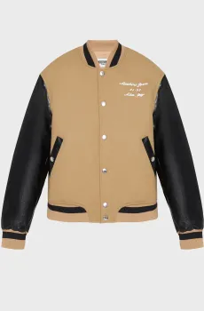 Женский бежевый шерстяной бомбер Бежевый 36 Moschino A0610.8217;1084