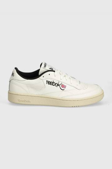 Кожаные кроссовки Reebok Classic Club C 85 цвет бежевый 100074477 Кожаные кроссовки Reebok Classic Club C 85 цвет бежевый 100074477