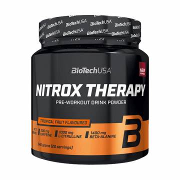 Предтренировочный комплекс BioTech USA Nitrox Therapy Тропические фрукты, в порошке, 340 г Предтренировочный комплекс BioTech USA Nitrox Therapy Тропические фрукты, в порошке, 340 г