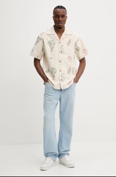 Хлопковая рубашка Drôle de Monsieur La Chemise Brodee Country Club