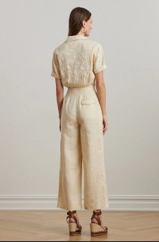Льняной комбинезон Lauren Ralph Lauren