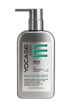 Питательная маска Green Pharm Cosmetic Yocase Energy 2 Molecular Hair Service для нормальных волос, 375 мл