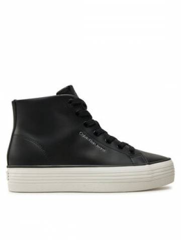 Calvin Klein Jeans Снікерcи Bold Vulc Flatf Mid Lth In YW0YW01634 Чорний Calvin Klein Jeans Снікерcи Bold Vulc Flatf Mid Lth In YW0YW01634 Чорний