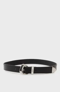 Женский черный кожаный ремень COOL 3.0 Черный 90 Tommy Jeans AW0AW18100