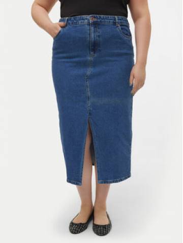 Vero Moda Curve Джинсова спідниця Veri 10308406 Голубий Regular Fit Vero Moda Curve Джинсова спідниця Veri 10308406 Голубий Regular Fit