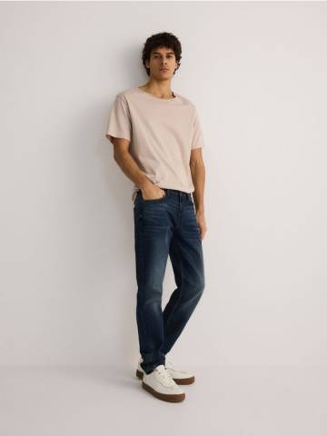 Reserved - Джинси slim із вареним ефектом - темно-синій - YQ344-59J Reserved - Джинси slim із вареним ефектом - темно-синій - YQ344-59J