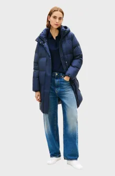 Женский темно-синий пуховик MODERN Синий XL Tommy Hilfiger WW0WW46535