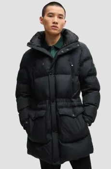 Мужская черная парка Черный 58 BOSS 50525109;001