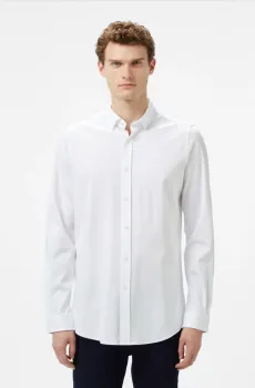 Мужская белая рубашка Белый 43 Lacoste CH2422001