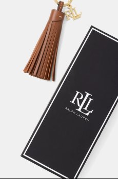 Кожаный брелок Lauren Ralph Lauren