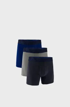 Мужские боксеры (3 шт) M UA Perf Cotton 6in Разноцветный M Under Armour 1383889-410