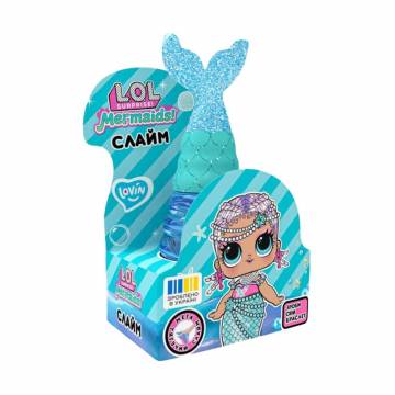 Игрушка-антистресс слайм Lovin L.O.L. Surprise! Русалка, голубая, от 5 лет, 250 мл (LOL80196)