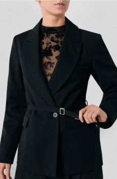 Жакет з домішкою віскози - чорний