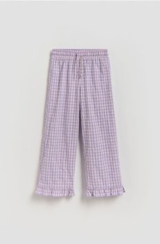 Reserved - Штани з додаванням віскози зі складчастої тканини - лавандовий - 197HN-04X