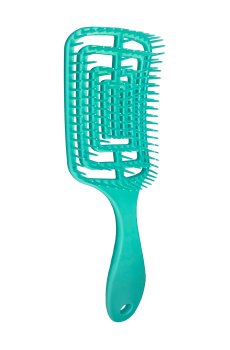 Расческа для волос Avenir Cosmetics квадратная продувная, зеленая