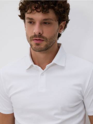 Reserved - MEN`S POLO - кремовий - 855DI-01X Reserved - MEN`S POLO - кремовий - 855DI-01X