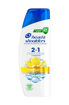 Шампунь и бальзам-ополаскиватель для волос 2 в 1 Head & Shoulders Citrus Fresh Цитрусовая свежесть, против перхоти, 330 мл