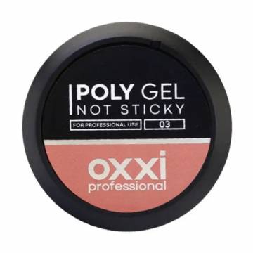 Полигель для ногтей Oxxi Professional Poly Gel Not Sticky 03, 30 мл Полигель для ногтей Oxxi Professional Poly Gel Not Sticky 03, 30 мл