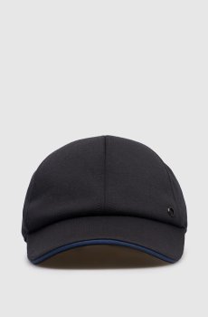 Детская черная кепка из шерсти