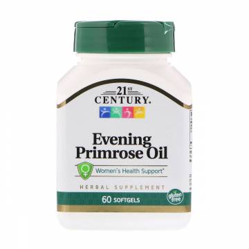 Масло примулы вечерней 21st Century Evening Primrose Oil, 60 желатиновых капсул Масло примулы вечерней 21st Century Evening Primrose Oil, 60 желатиновых капсул