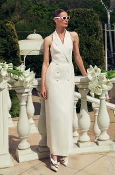 Сатинова сукня-жилет максі